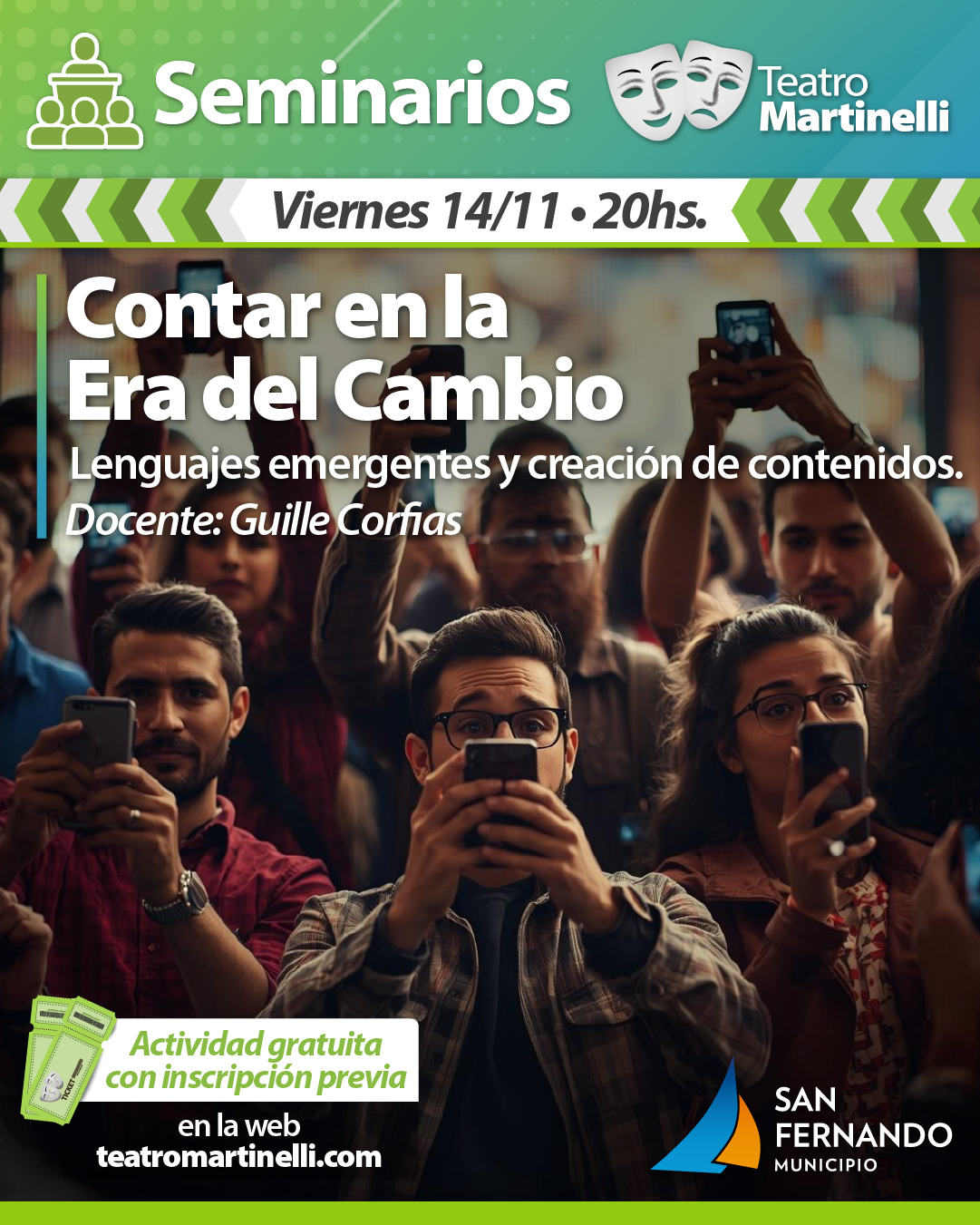 Seminario | Contar en la Era del Cambio. Lenguajes emergentes y creación de contenidos.