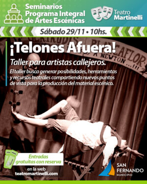 Seminarios Programa Integral de Artes Escénicas | ¡Telones Afuera!