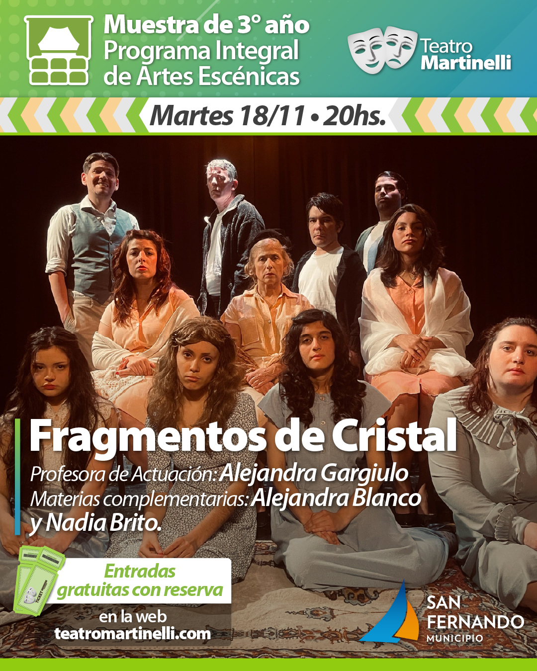 Cierre del Programa Integral de Artes Escénicas | “Fragmentos de Cristal”