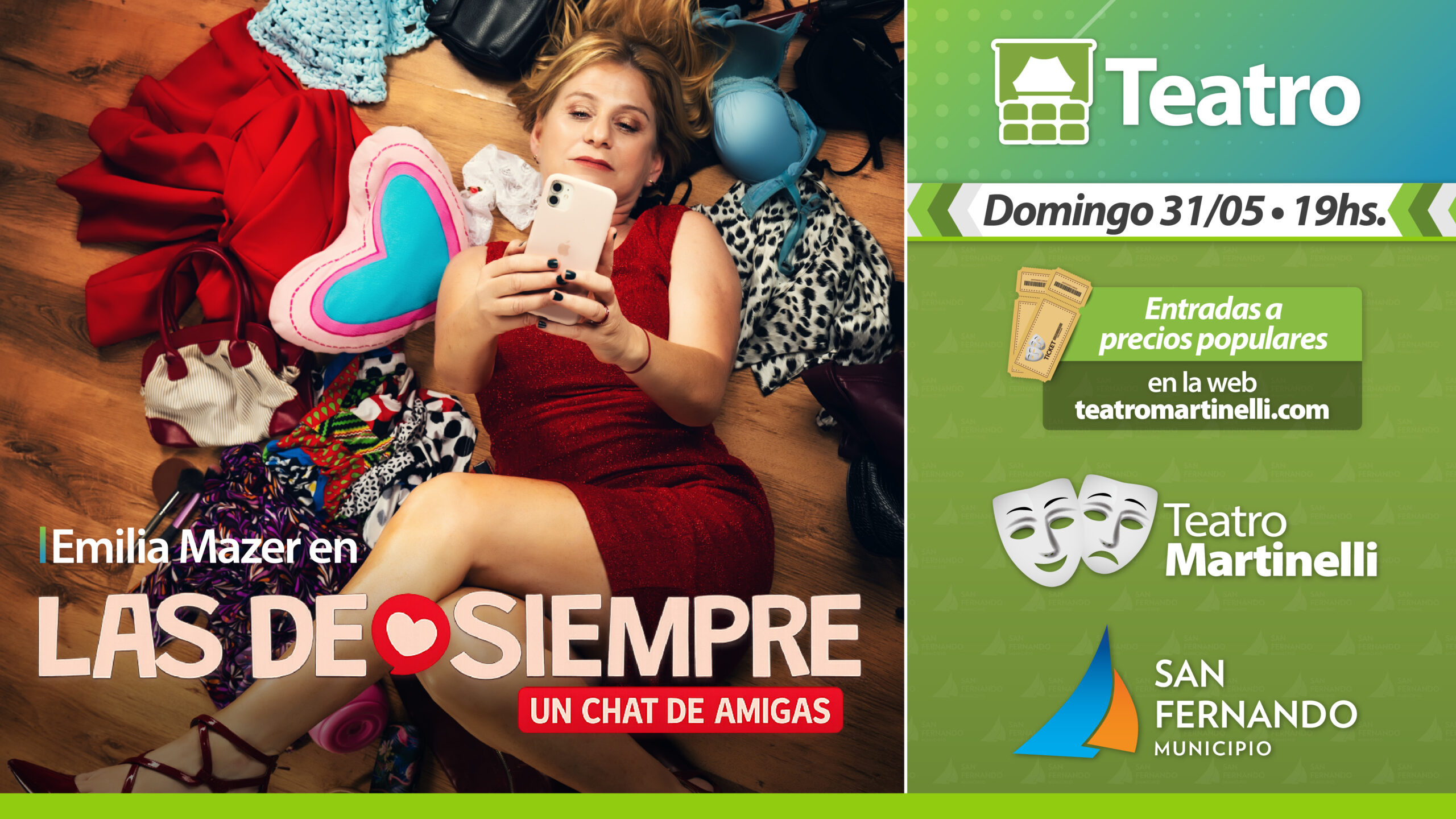 Emilia Mazer en “Las de Siempre, Un Chat de Amigas.” (+16)