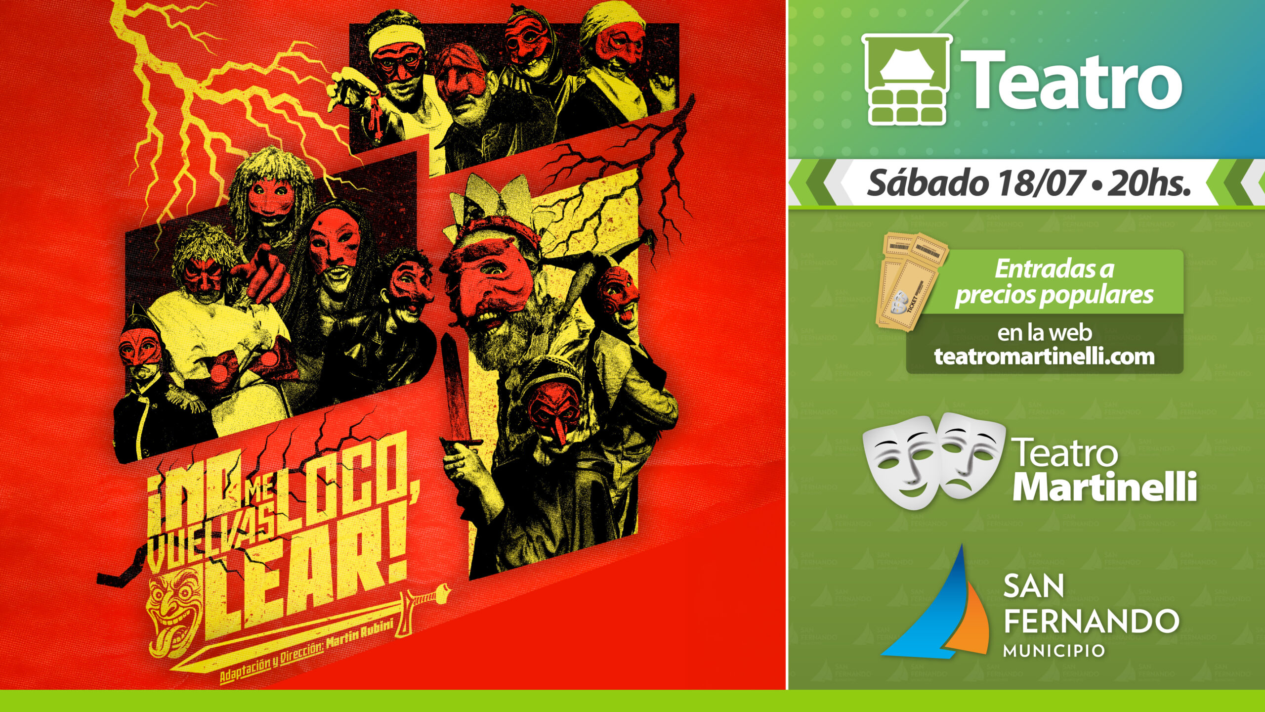 No me vuelvas loco, Lear  | Dir.: Martín Rubini